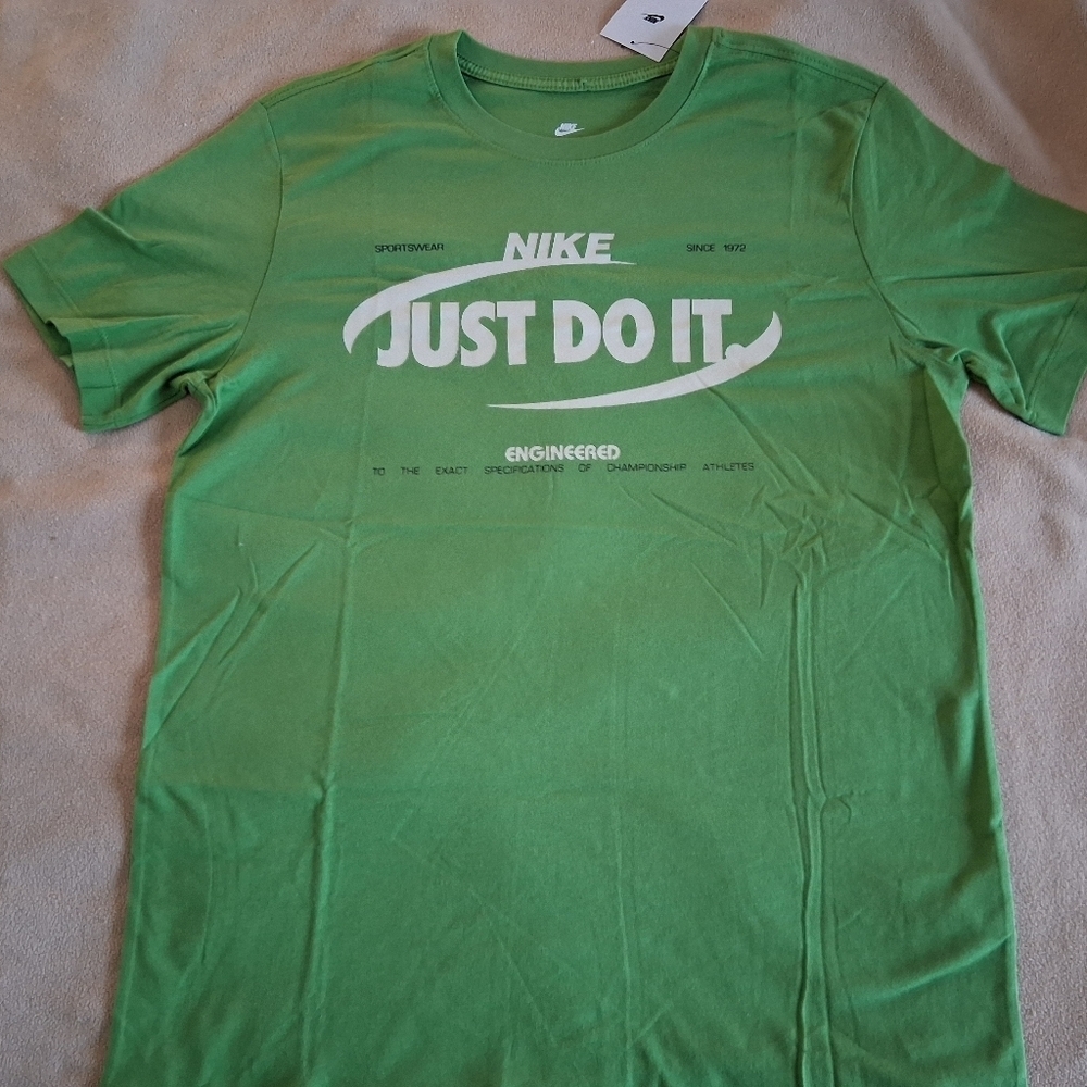 Nike Green Just Do It Short Sleeve Tee